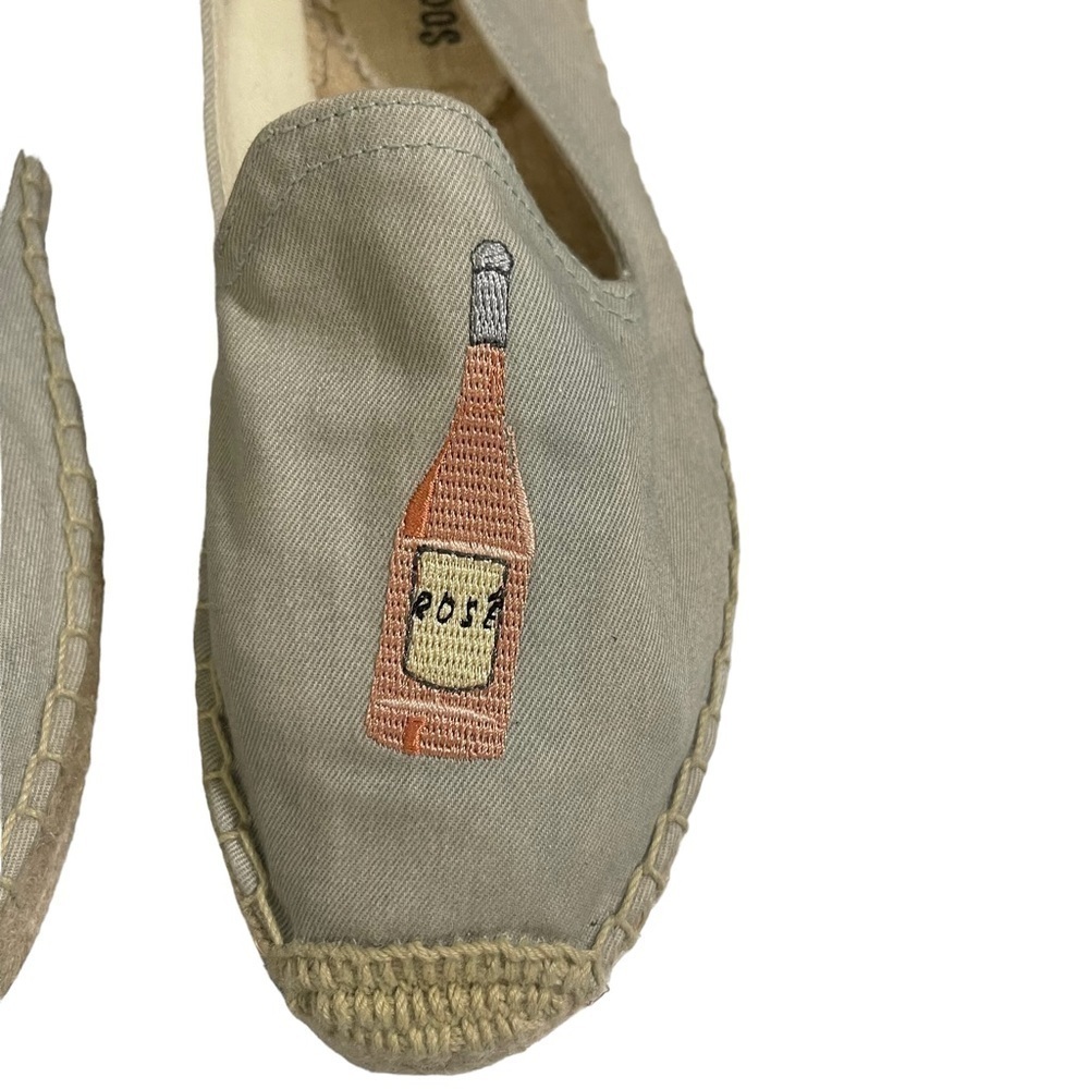 Soludos for Anthropologie La Vie En Rose Smoking Slipper in Chambray Size 7 - Picture 7 of 10